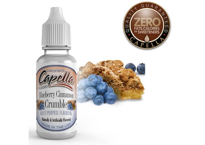 capella flavors Blue Raspberry Blueberry Cinnamon Crumble画像